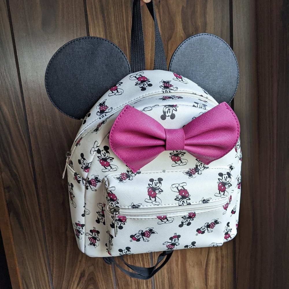 EUC Disney Minnie Mouse Mini Backpack - Vintage Mickey & Minnie